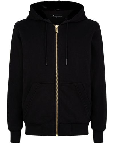 Moose Knuckles Gold Bunny Zip-up Sweatshirt - Black