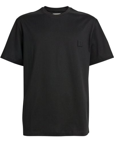 WOOYOUNGMI Embossed Gradient Logo T-shirt - Black