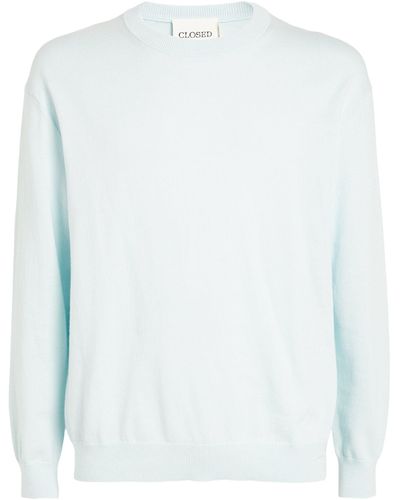 Closed Cashmere-blend Crew-neck Sweater - White
