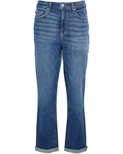 PAIGE Brigitte High-rise Straight Jeans - Blue