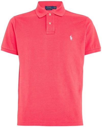 Polo Ralph Lauren Cotton Mesh Custom-fit Polo Shirt - Pink