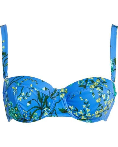Erdem Floral Bikini Top - Blue