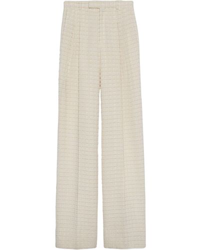 Gucci Tweed Tailored Pants - White