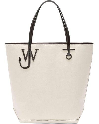 JW Anderson Anchor Double Strap Tote Bag - White