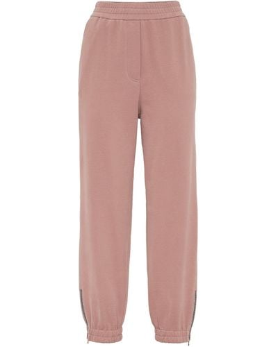 Brunello Cucinelli Cotton Sweatpants - Pink