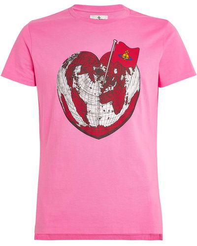 Vivienne Westwood Heart World T-shirt - Pink