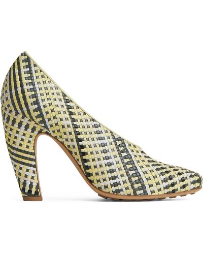 Bottega Veneta Leather Canalazzo Pumps 100 - Metallic