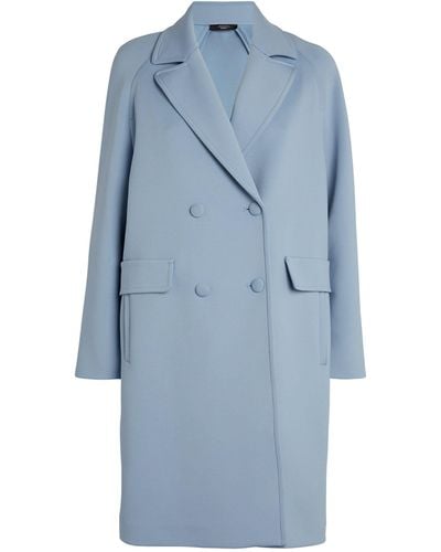 Weekend by Maxmara Double-breasted Plinio Coat - Blue