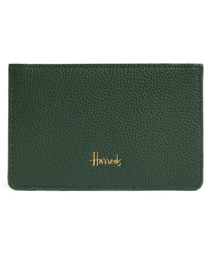 Harrods Oxford Card Holder - Green
