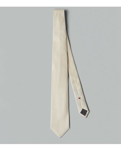 Brunello Cucinelli Textured Silk Tie - Metallic