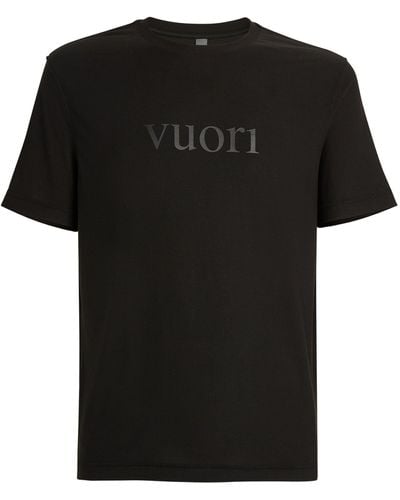 Vuori Logo Strato Tech T-shirt - Black