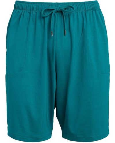 Derek Rose Basel Lounge Shorts - Green