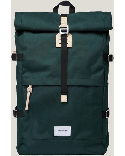 Sandqvist Bernt Rolltop Backpack - Green
