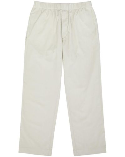 Moncler Tapered Corduroy Trousers - White