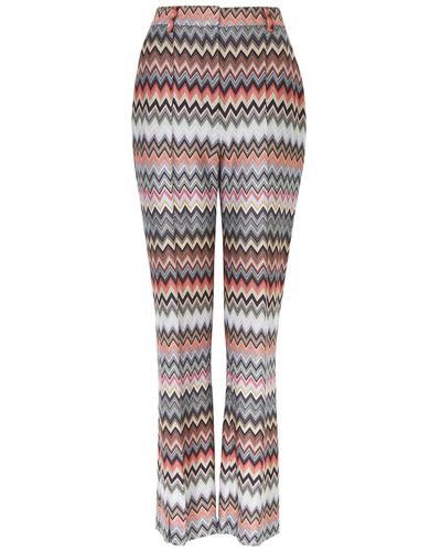 Missoni Zigzag Cotton-blend Pants - Multicolor
