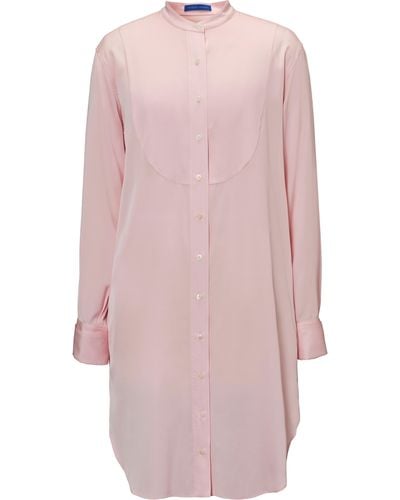 Winser London Silk Shirt Dress - Pink