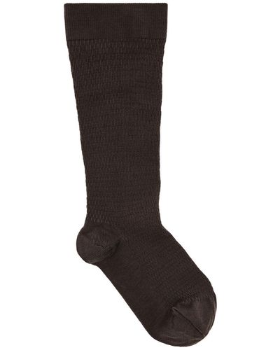 Wolford 100 Denier Knee-high Wool-blend Socks - Black