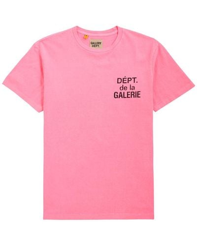 GALLERY DEPT. Logo-Print Cotton T-Shirt - Pink