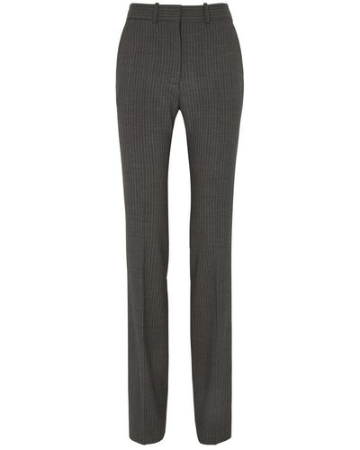 Coperni Pinstriped Stretch-Wool Trousers - Grey