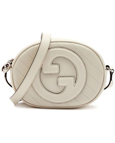 Gucci Blondie Leather Cross-body Bag - White
