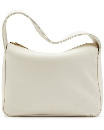 Khaite Elena Small Leather Top Handle Bag - Grey