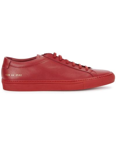 Common Projects Skylar Lace-Up Leather Sandals - Red