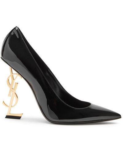 Saint Laurent Opyum 110 Patent Leather Court Shoes - Black