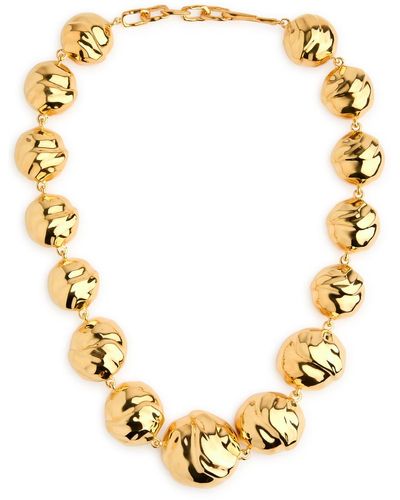 Joanna Laura Constantine Statement Orb 18Kt-Plated Necklace - Metallic