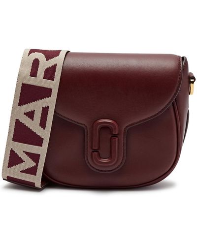 Marc Jacobs The J Marc Saddle Small Leather Cross-body Bag - Purple