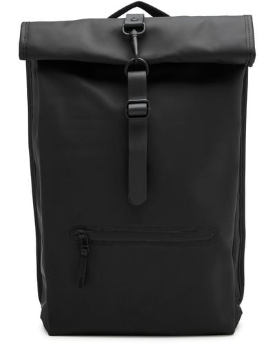 Rains Rubberised Backpack - Black