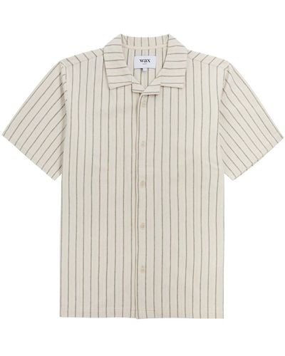 Wax London Didcot Striped Cotton Shirt - White