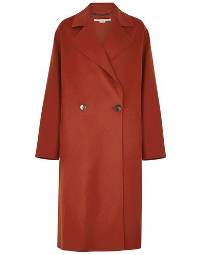 Stella McCartney Oversized Wool Coat - Red