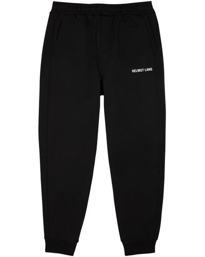 Helmut Lang Core Logo Cotton Sweatpants - Black