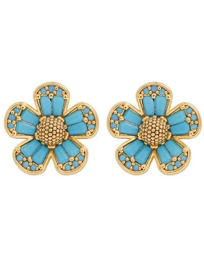 Kate Spade Fleurette Stud Earrings - Blue