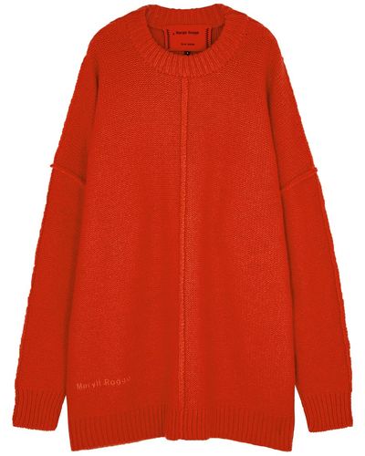 MERYLL ROGGE Oversized Wool Jumper - Red