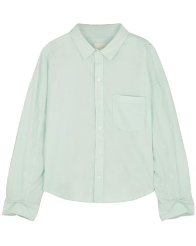 Citizens of Humanity Brinkley Green Brushed Cotton Shirt