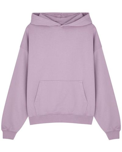 COLORFUL STANDARD Hooded Cotton Sweatshirt - Purple