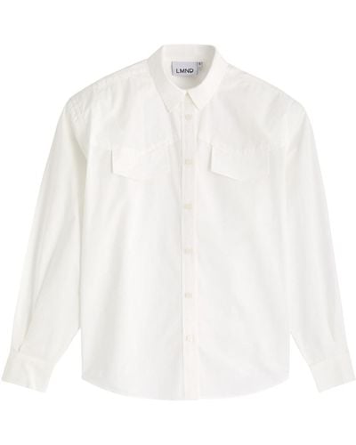 LMND Lemonade Rodeo Cotton-Poplin Shirt - White