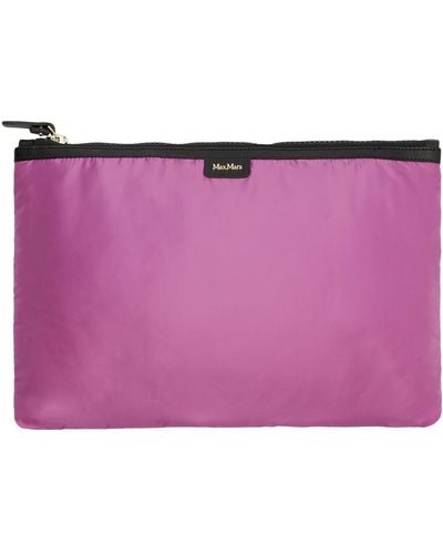 Max Mara Maxmara Accessori - Padded Nylon Bag - Purple