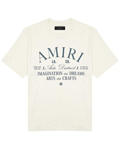 Amiri Arts District Printed Cotton T-Shirt - White