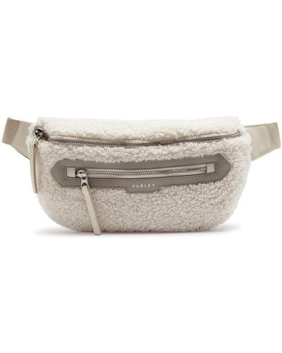 Varley Kansa Faux Shearling Belt Bag - Grey