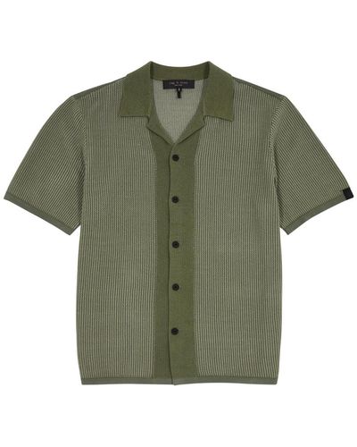 Rag & Bone Harvey Knitted Shirt - Green