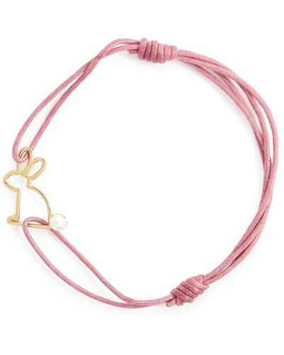 Aliita Conejito Perla Cord Bracelet - Pink