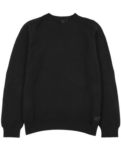 Alpha Tauri Fosop Ribbed-Knit Sweater - Black