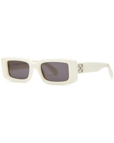 Off-White c/o Virgil Abloh Off- Arthur Rectangle-frame Sunglasses - White
