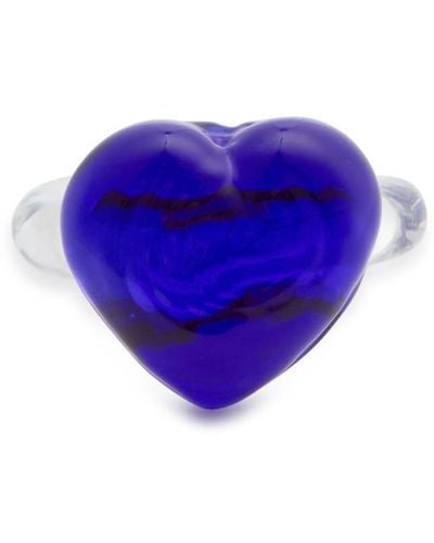SANDRALEXANDRA Xl Love Glass Ring - Blue