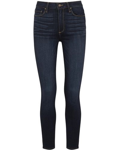 PAIGE Hoxton Ankle Skinny Jeans - Blue