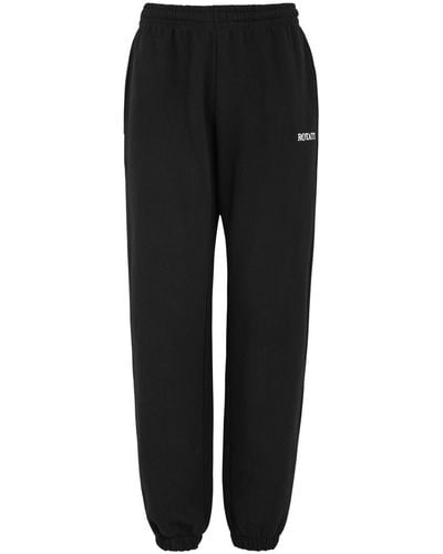 ROTATE SUNDAY Logo-Embroidered Cotton Joggers - Black