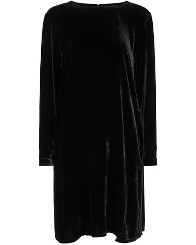 Eileen Fisher Velvet Mini Dress - Black