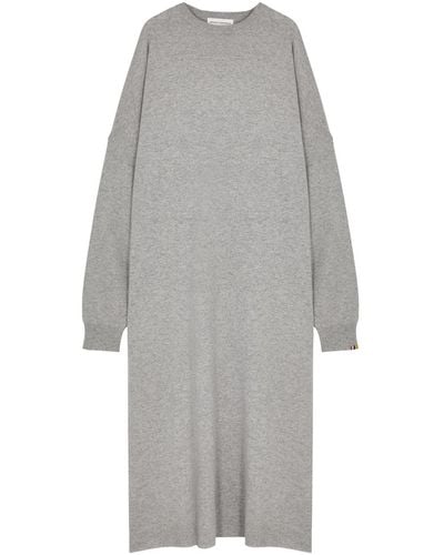 Extreme Cashmere N°289 May Cashmere-blend Maxi Dress - Gray